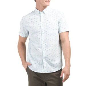 ORIGINAL PENGUIN Surf Spray Short Sleeve Dobby Woven Shirt Size: S NWT
